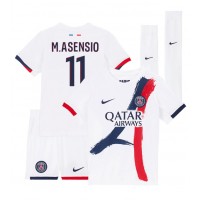 Maglia Calcio Paris Saint-Germain Marco Asensio #11 Seconda Divisa Bambino 2024-25 Manica Corta (+ pantaloncini)